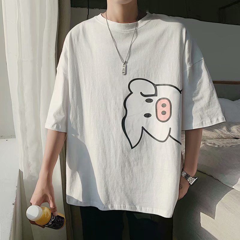 Men's T-shirts for spring 2020 the new Korean hoodie is loose thumbnail