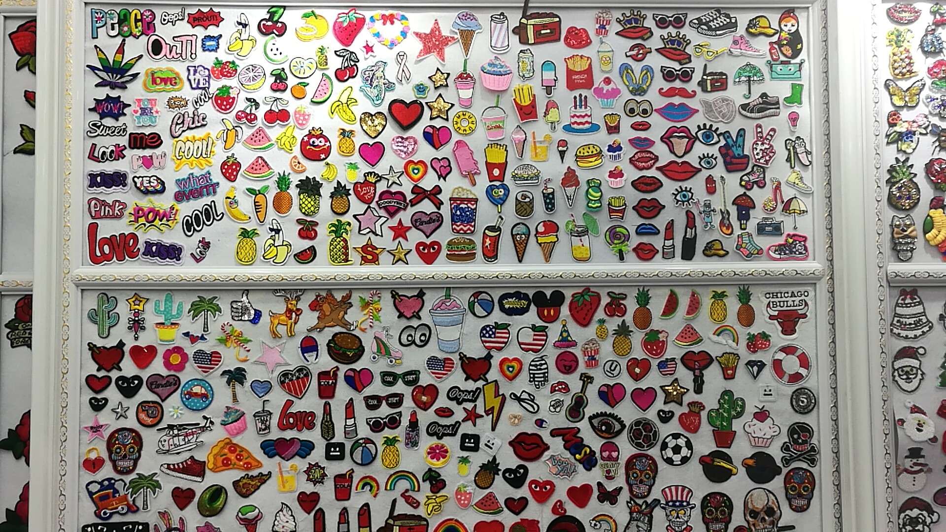 Embroidered patchwork undefined