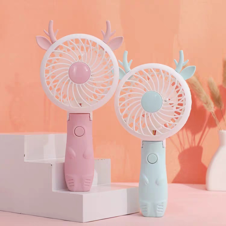 Usb charging small electric fan mini portable silent desktop dormitory office folding children handheld thumbnail