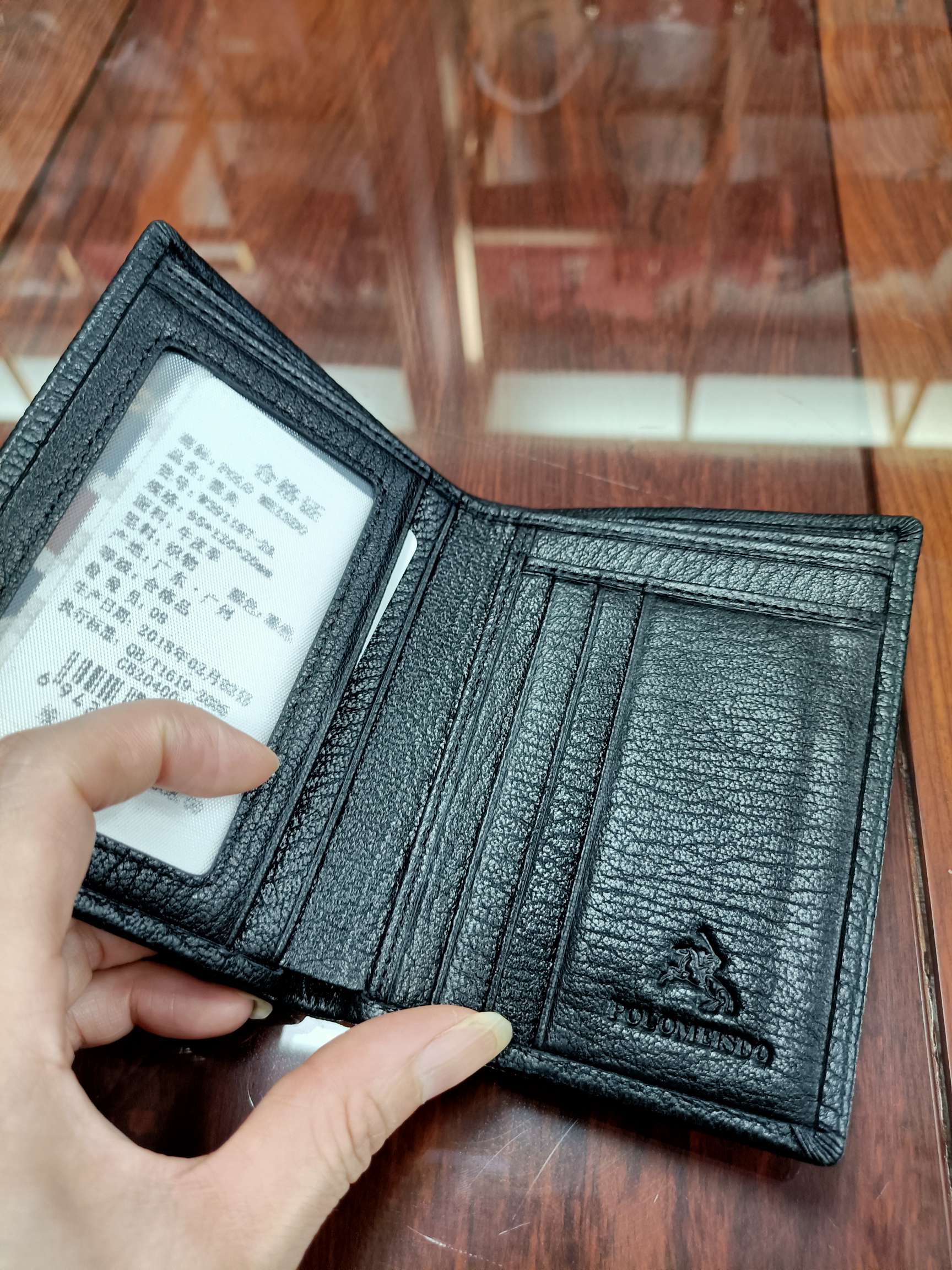 British Paul genuine leather men's wallet, wallet and ticket holder Application Scenario