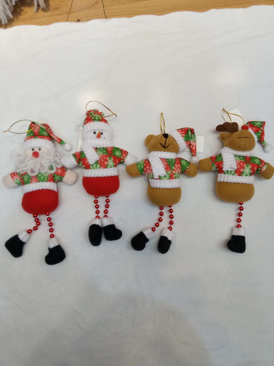 Trumpet Christmas beaded feet 2 full figure