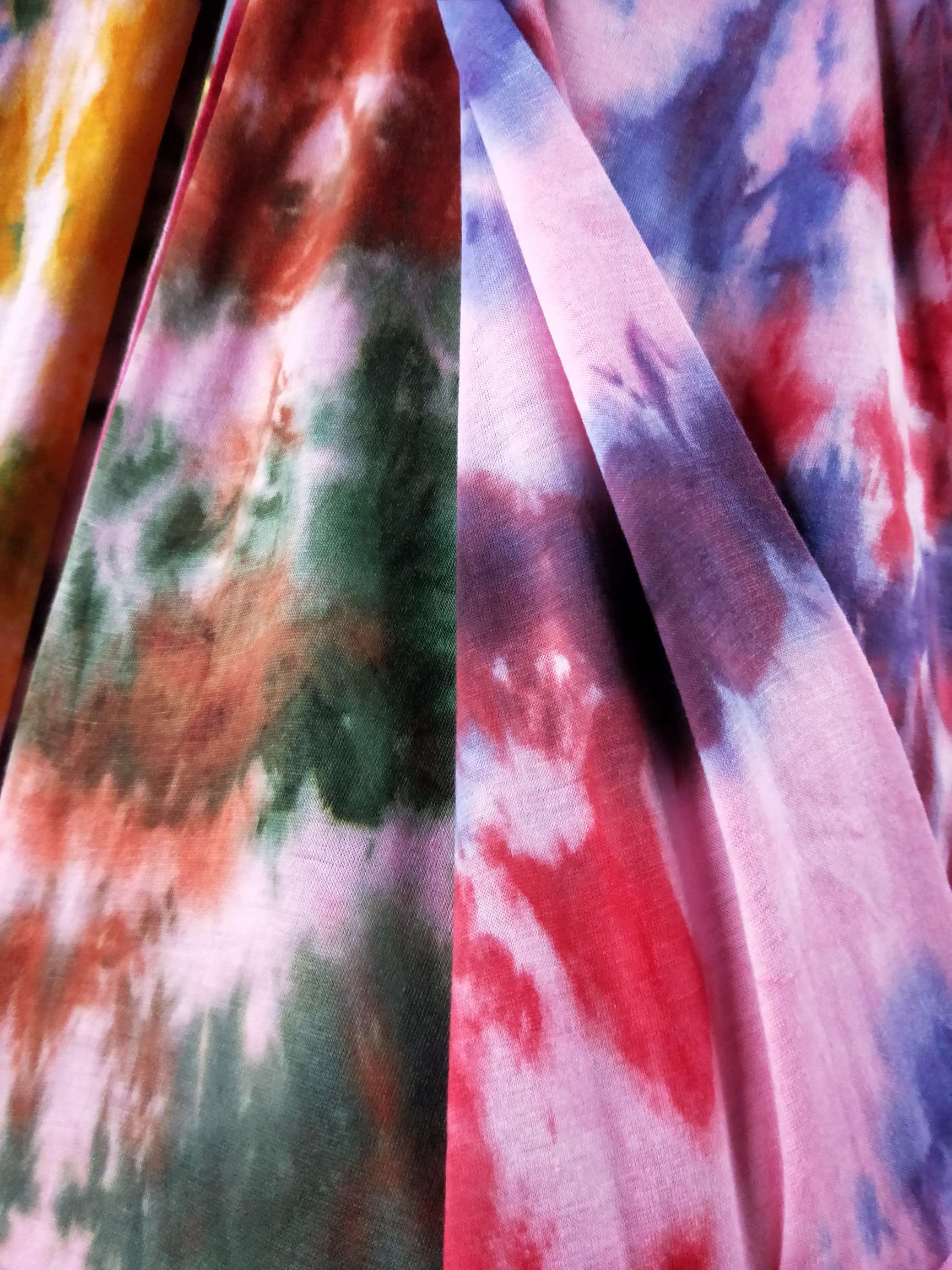 Tie-Dyed Sweatcloth Is Suitable For Making Clothing Headbands, Scarves And Other Fabrics Comfortable And Bright Colors