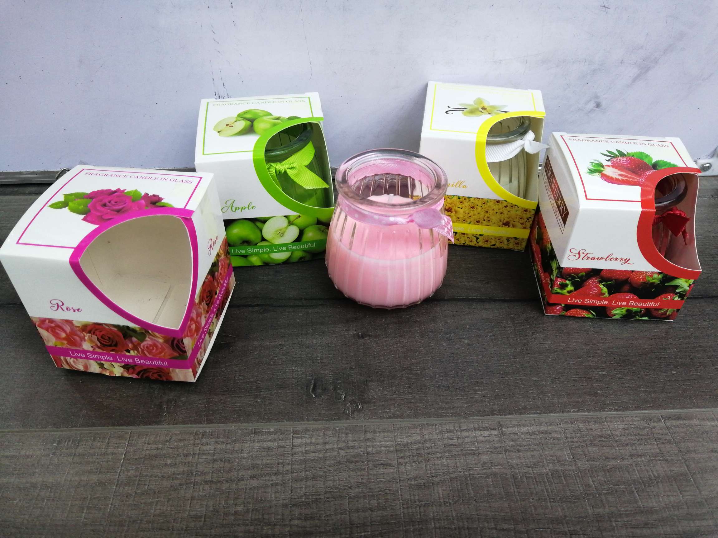 Bedroom aromatherapy candle household indoor romantic aromatherapy glass candle