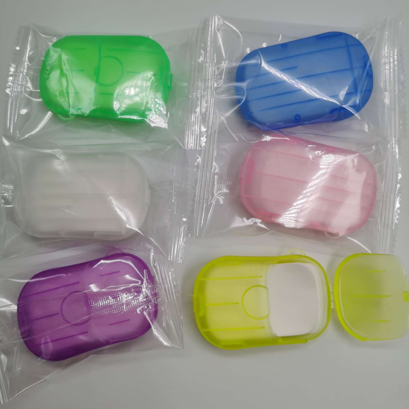 6 colors of soap flower hand sanitizers undefined