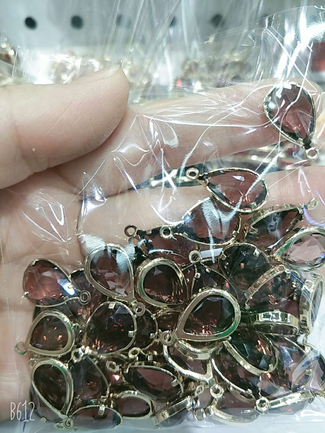 10*14水滴包边钻，保色金饰品配件详情图7