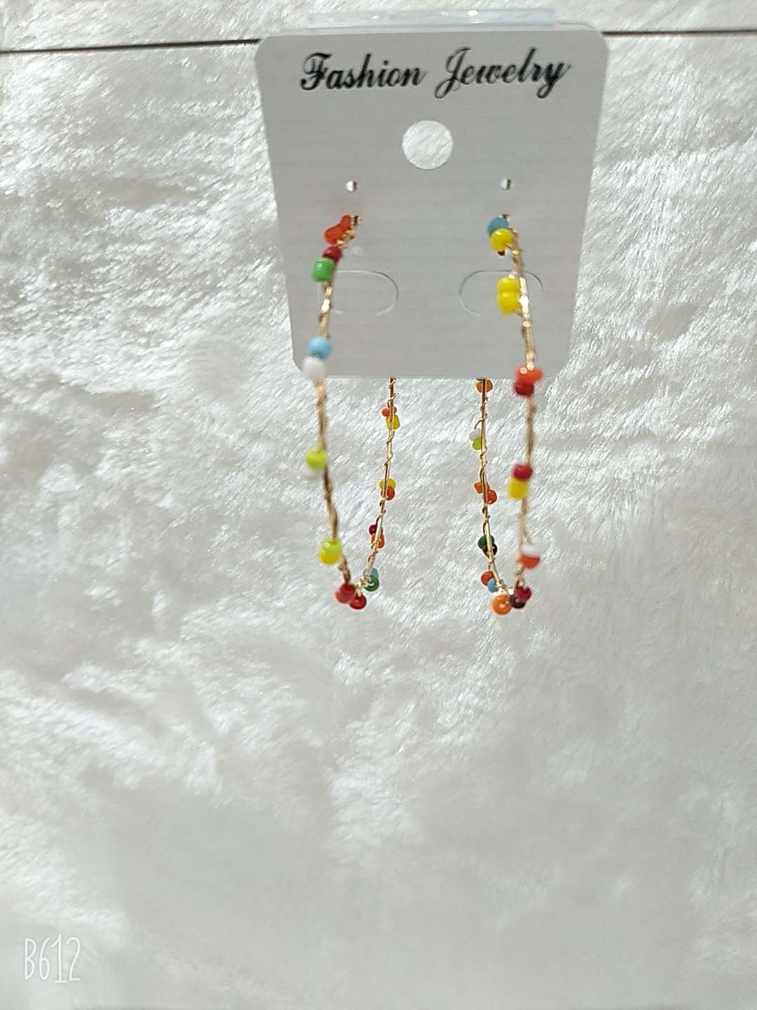 Colorful millet beads in glass beads popular earrings
