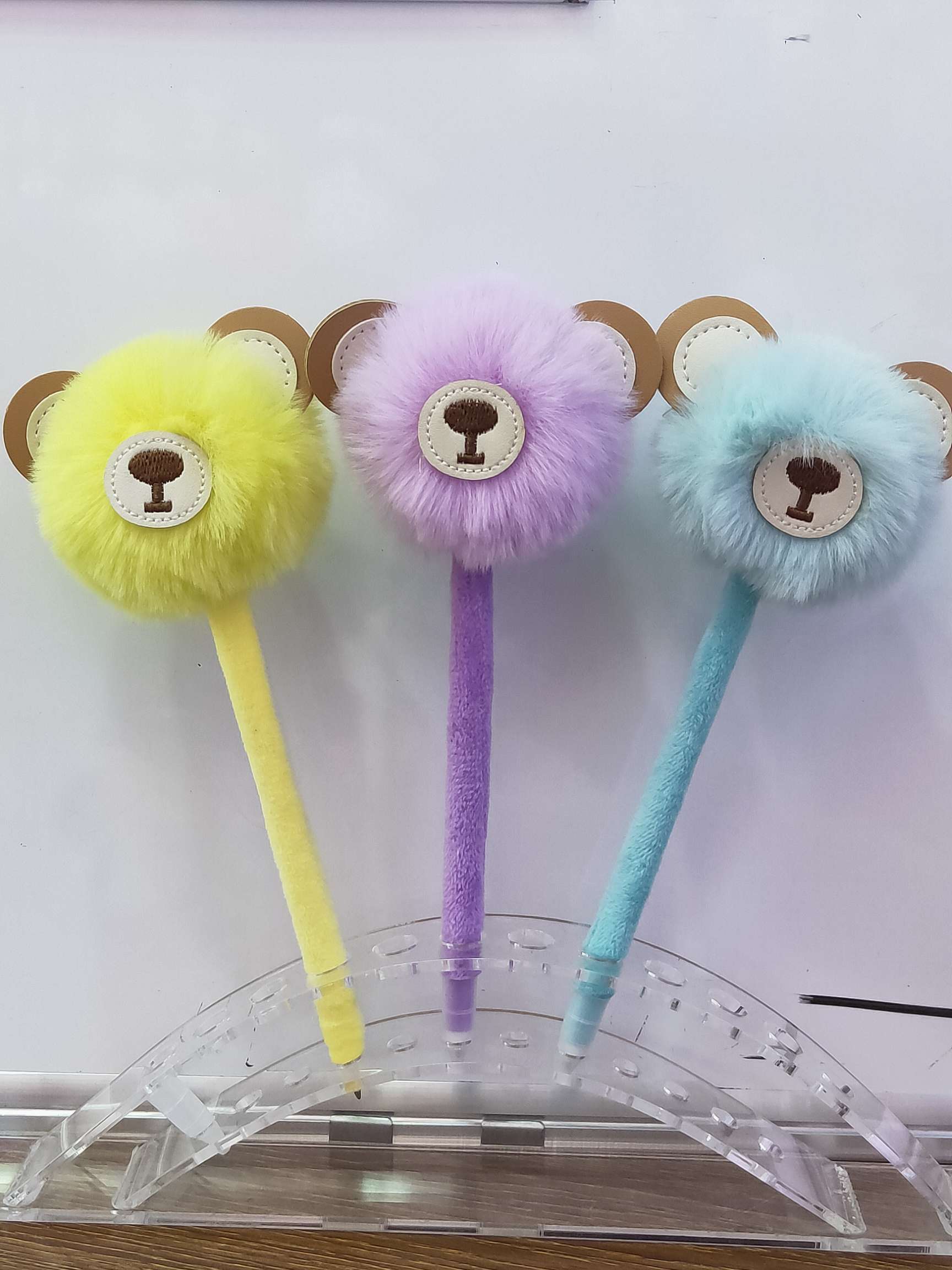 Plush piglet ballpoint pen holder super soft fabrics feel good
