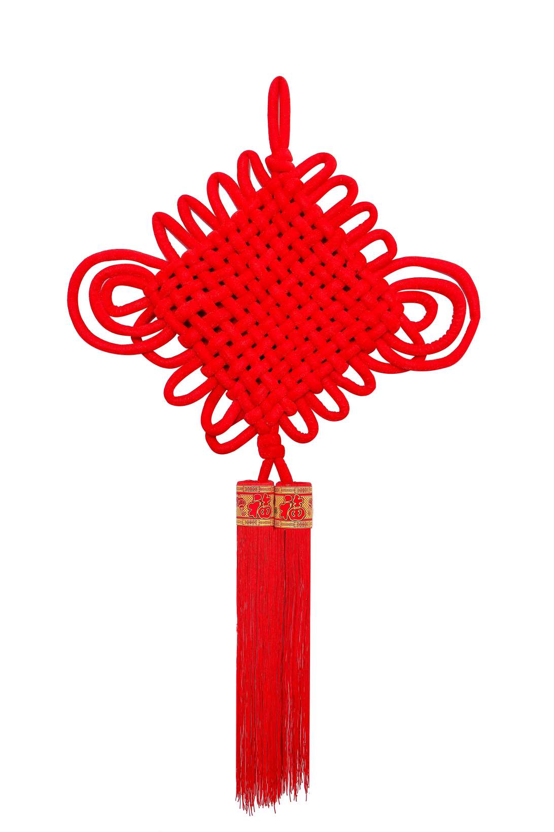 王政结艺中国结  手编结 绒布结