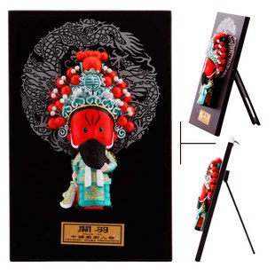 Cartoon version of mask handicraft tourist souvenirs Liu Guanzhang figures decorations thumbnail