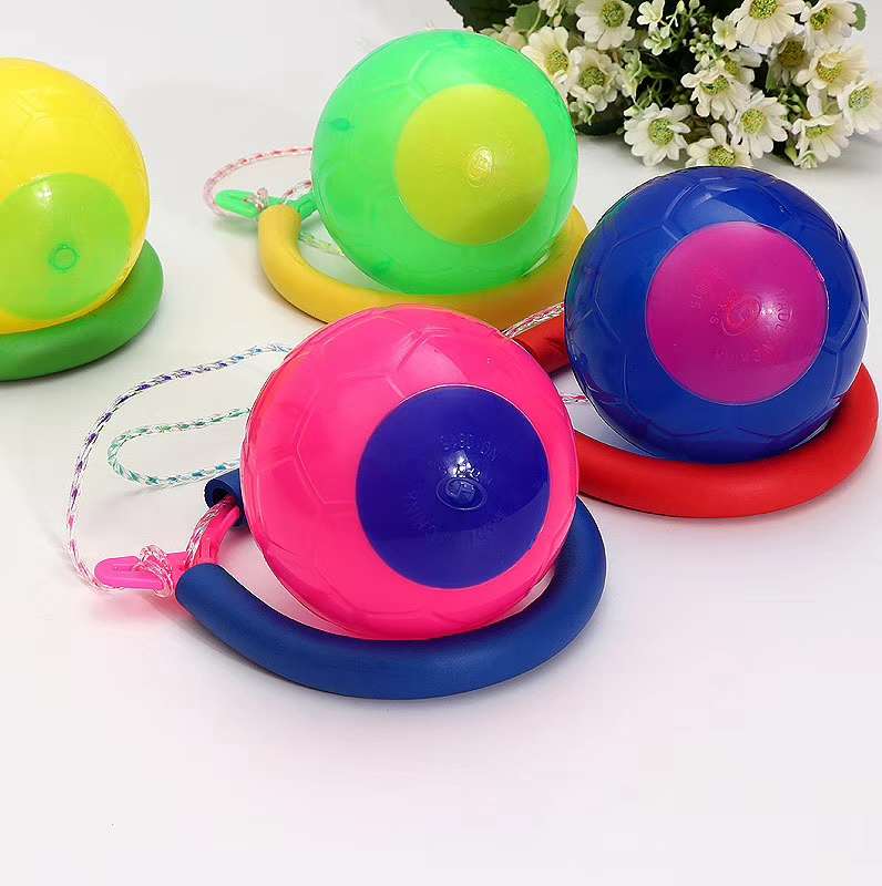 New flash jump ball children dazzle dance swing foot ball swing one foot yo-yo dazzle color fitness thumbnail