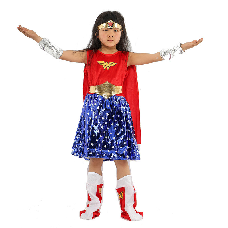 儿童神奇女侠wonder women白底实物图