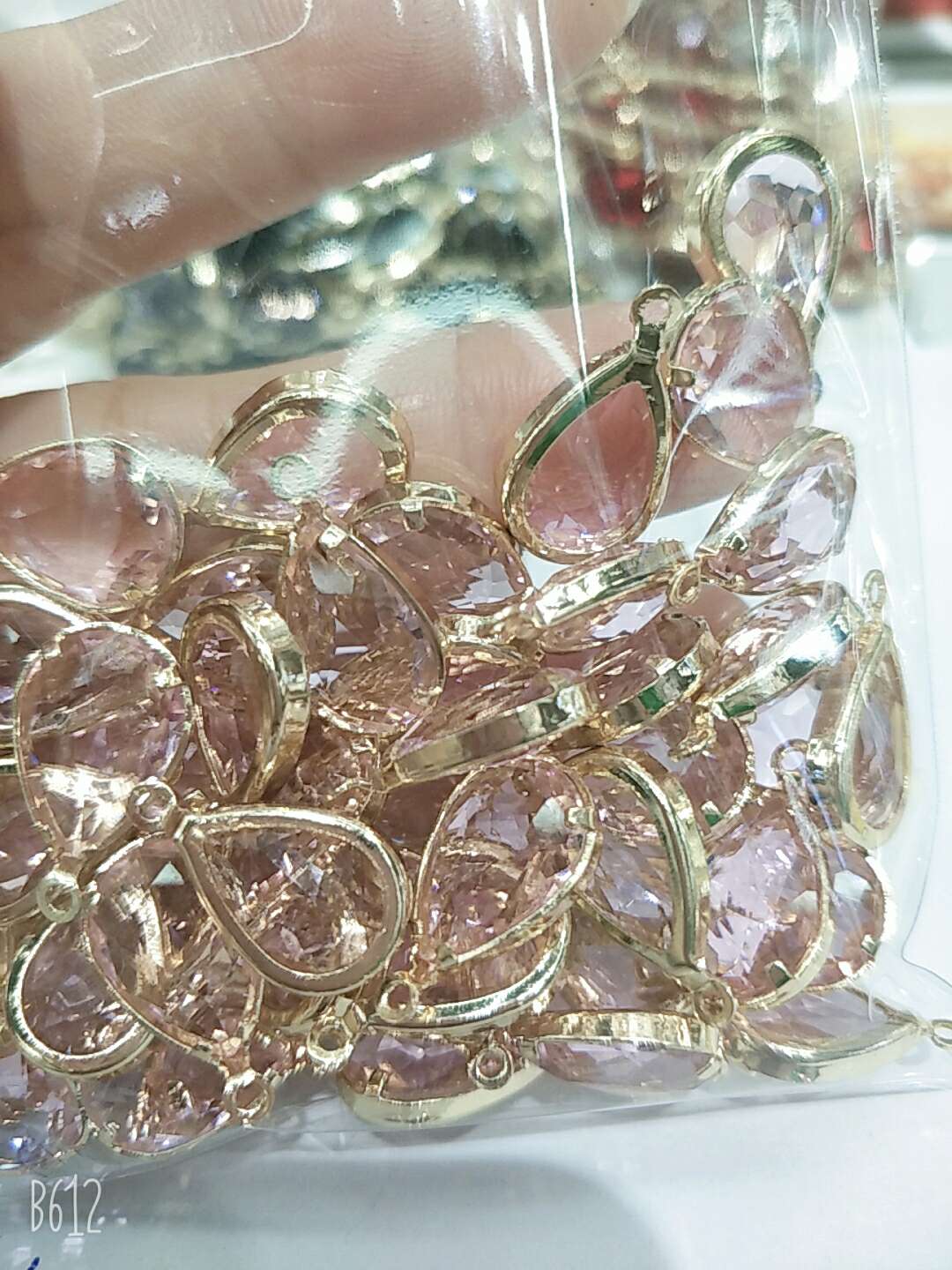 10*14水滴包边钻，保色金饰品配件详情图6