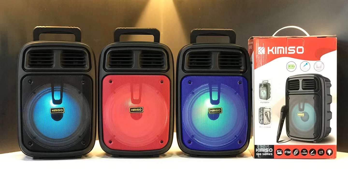 🌊KIMISO新款6.5寸上市👏👏
🆕款KMS-3383配有线🎤
产品尺寸：200*135*300mm
外箱尺产品图