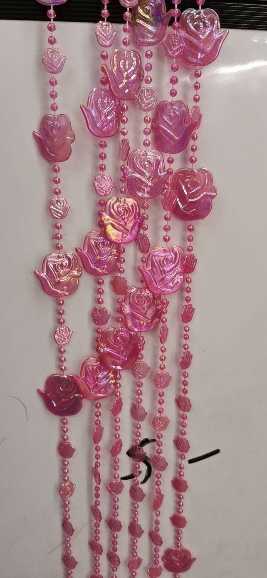 Plastic bead curtain, door curtain, connecting bead, imitation crystal acrylic door curtain, decorative process thumbnail