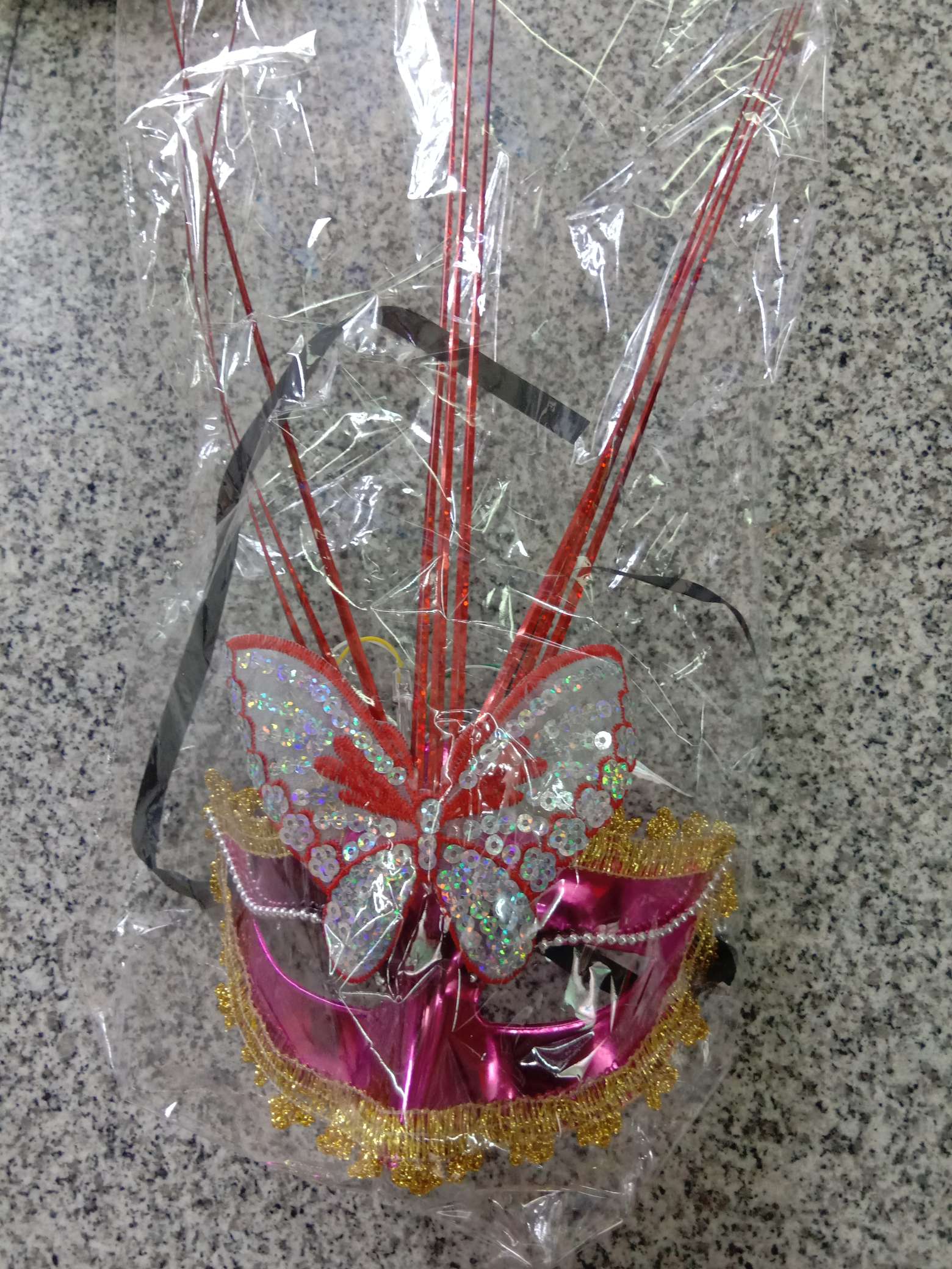 面具点钻/大码情趣/面具/羽毛面具/鸟嘴白底实物图