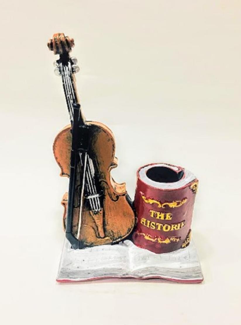Resin-vintage cello pen container decorations, gift decorations thumbnail