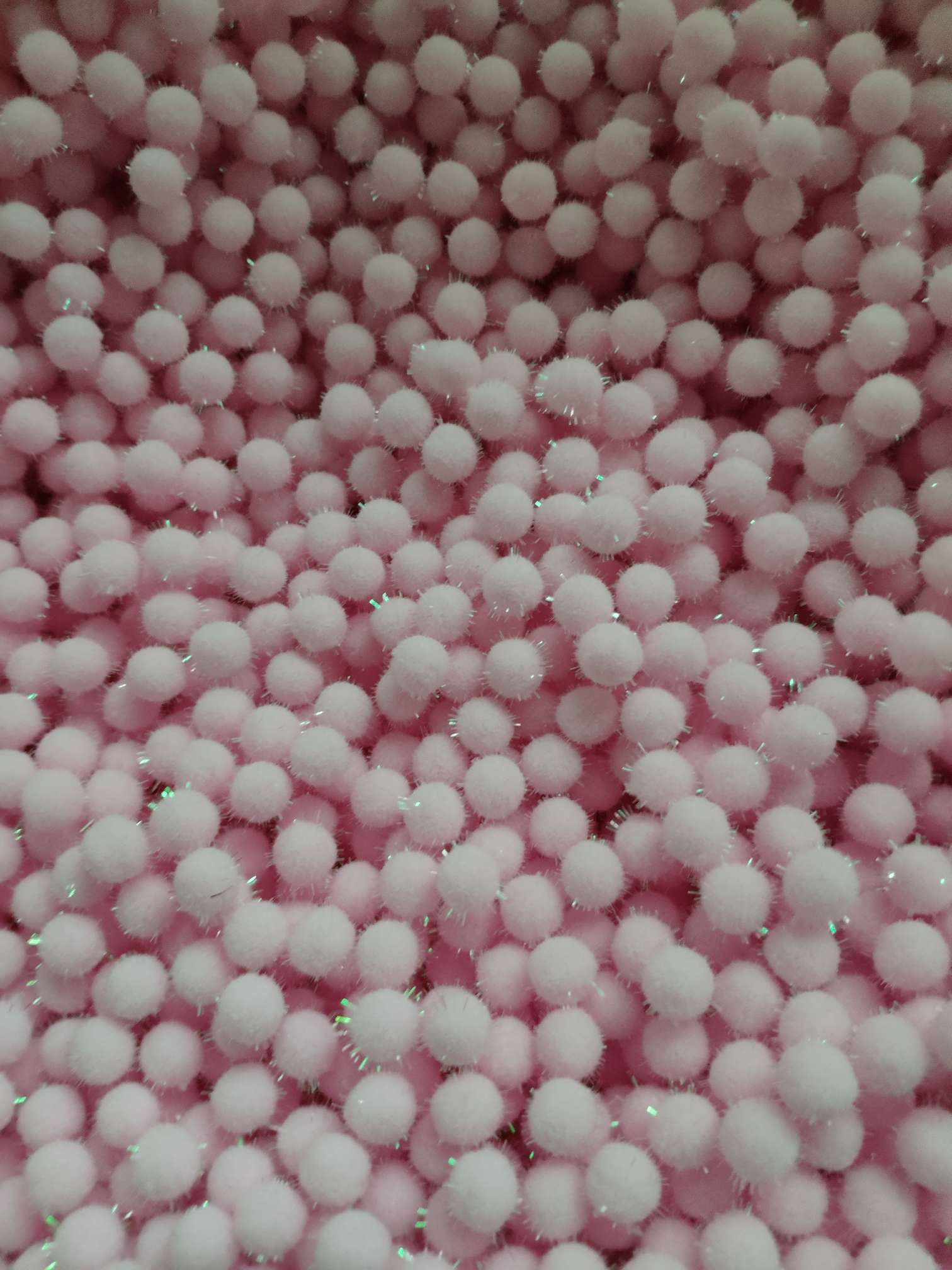 10MM七彩丝双色粉球  /1万个包装OPP袋装