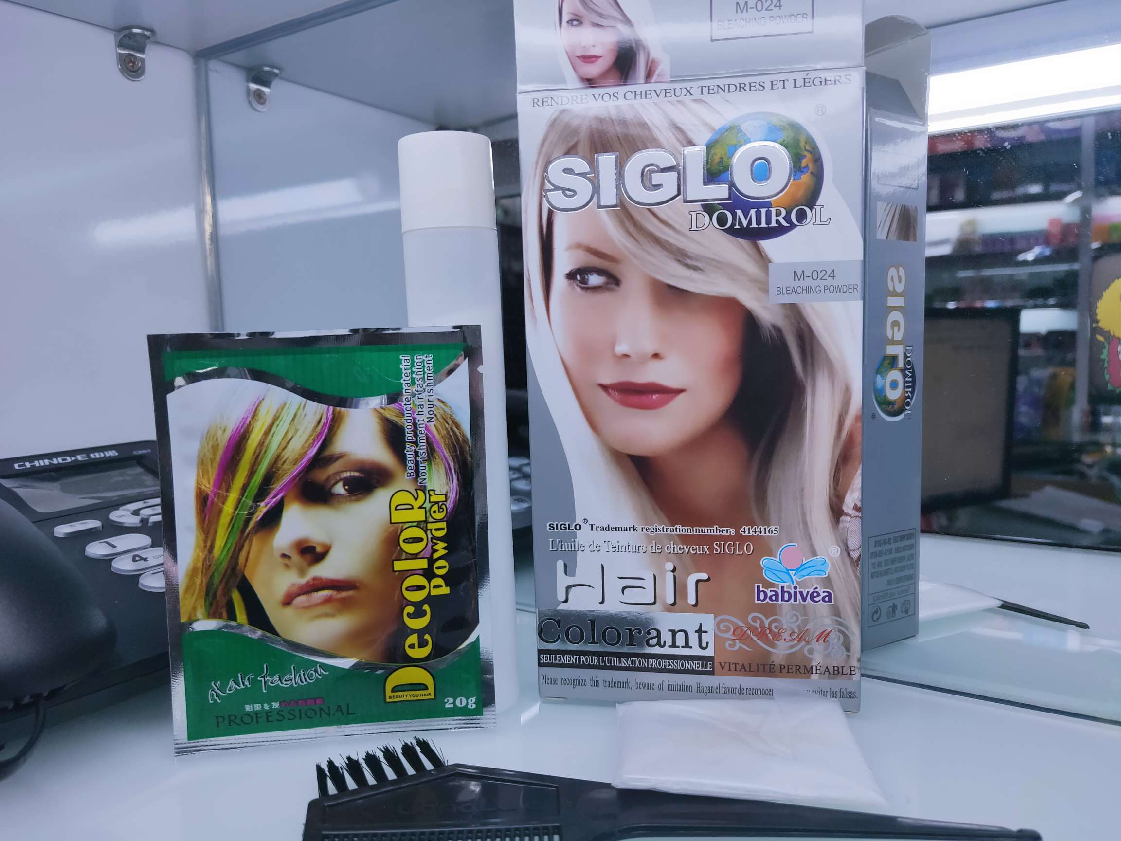 Siglo silver large box of hair dye
