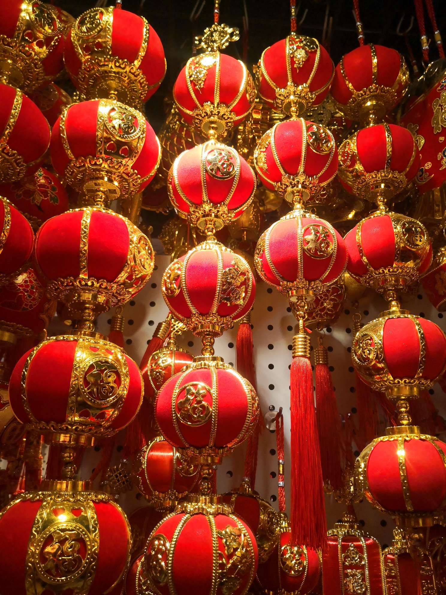 Mingrui Decorated 3, 5 Sizes Of Flocking Lanterns