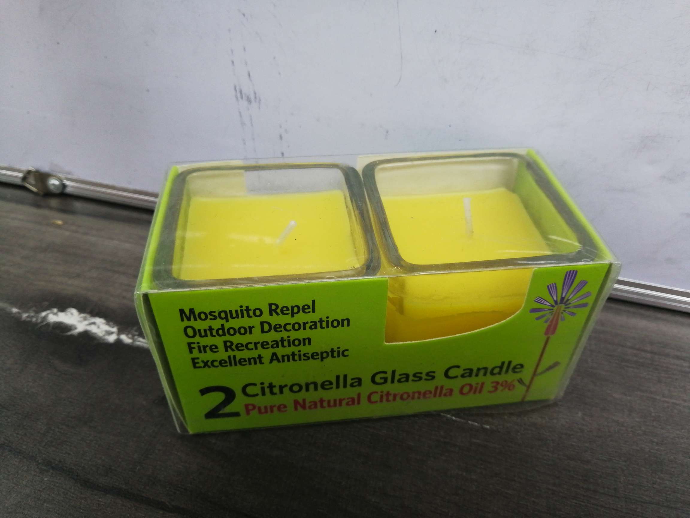 Plant mosquito repellent candle 2 sets of aromatherapy candle smokeless and not choking to purify air