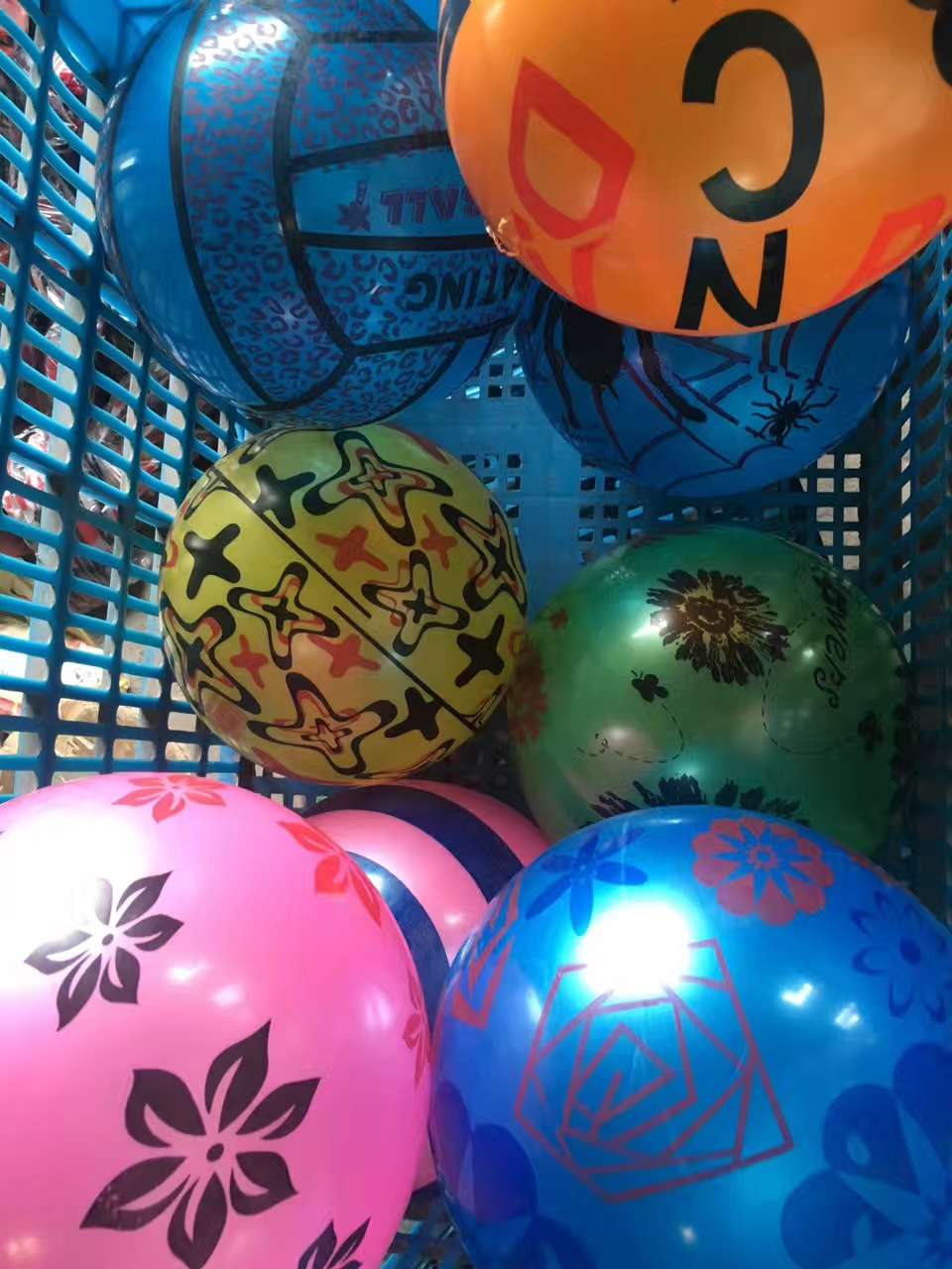 9寸混各个图案双印白底实物图