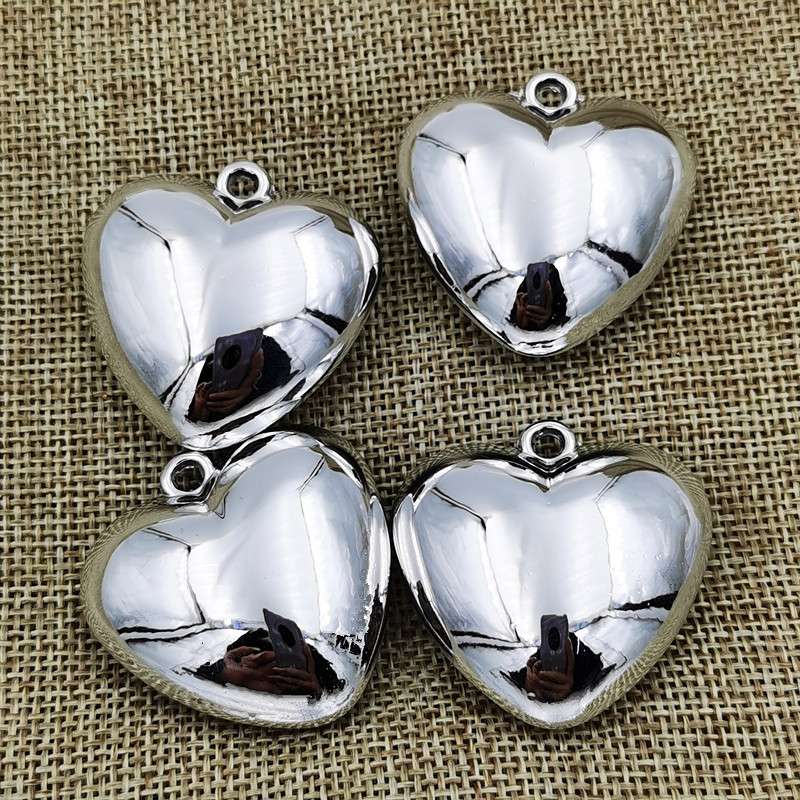 Diy solid heart-shaped acrylic jewelry, handicrafts, accessories, necklaces, keychains, heart-shaped pendants wholesale Specification image