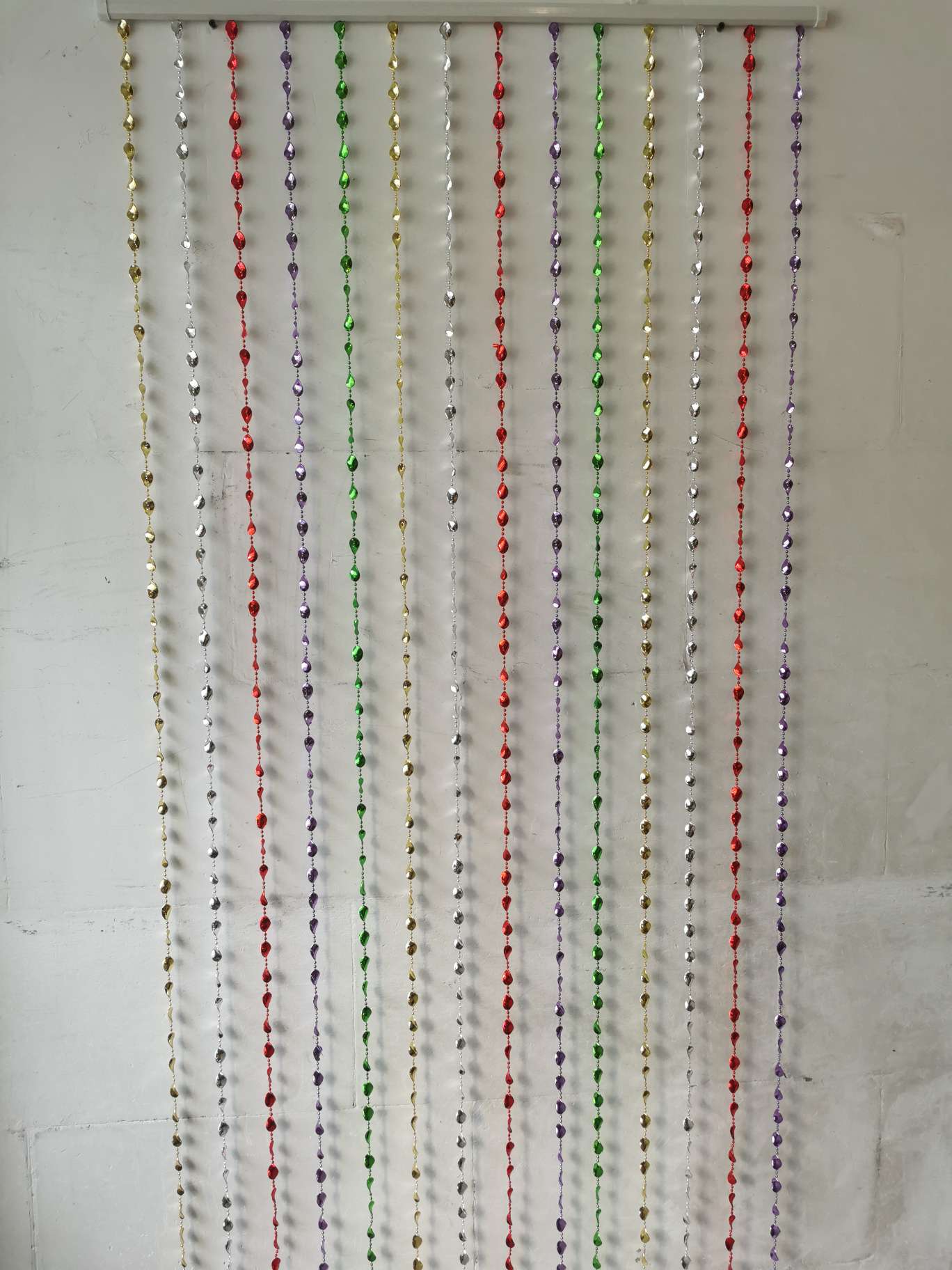 Gold and silver buttons, beads, plastic curtain, imitation crystal acrylic thumbnail