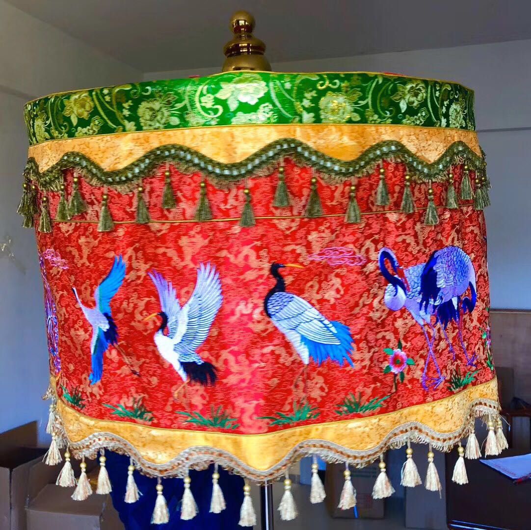 Wholesale of Buddhist supplies: Dragon Canopy, Yellow Dragon Umbrella, Yellow Lotus Umbrella, Huagai Pagoda, Buddha Top Umbrella, Drum umbrella, Buddhist hall decoration, 1 meter details Picture