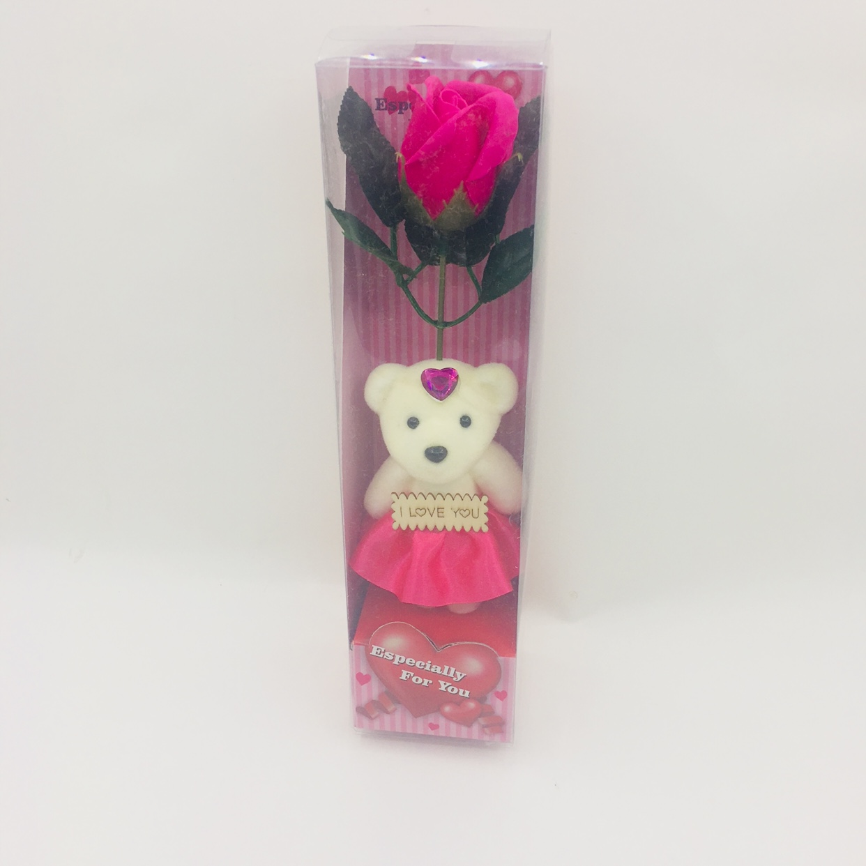 Soap Flower Bear Creative gift for the Qixi Festival Item Picture