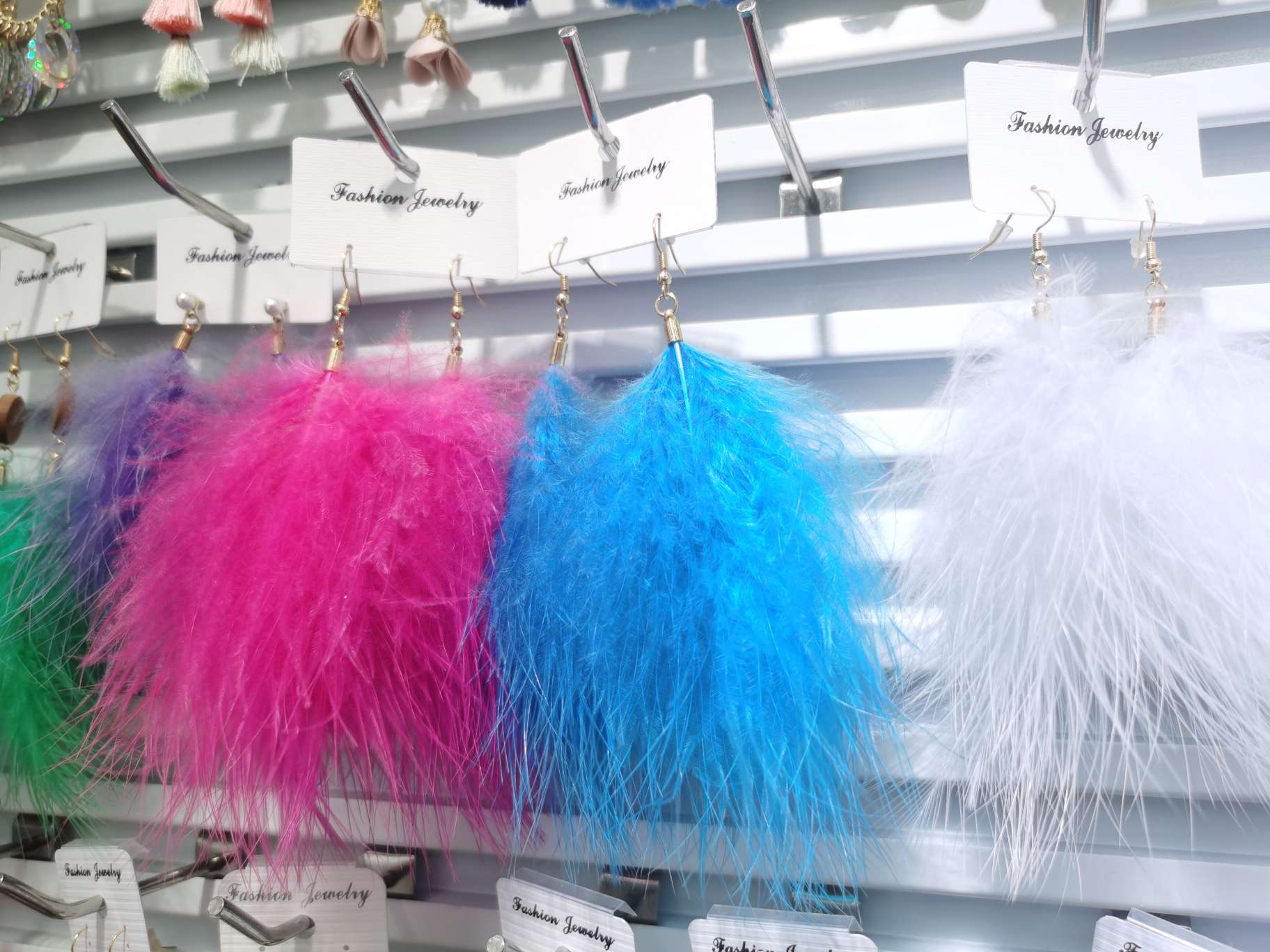Feather earrings