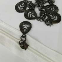 5. Nylon hanging gun black hollowed-out leaf zipper head box bag general home textile