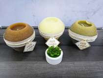 Aroma candle Romantic smokeless European creative essential oil, incense round candle