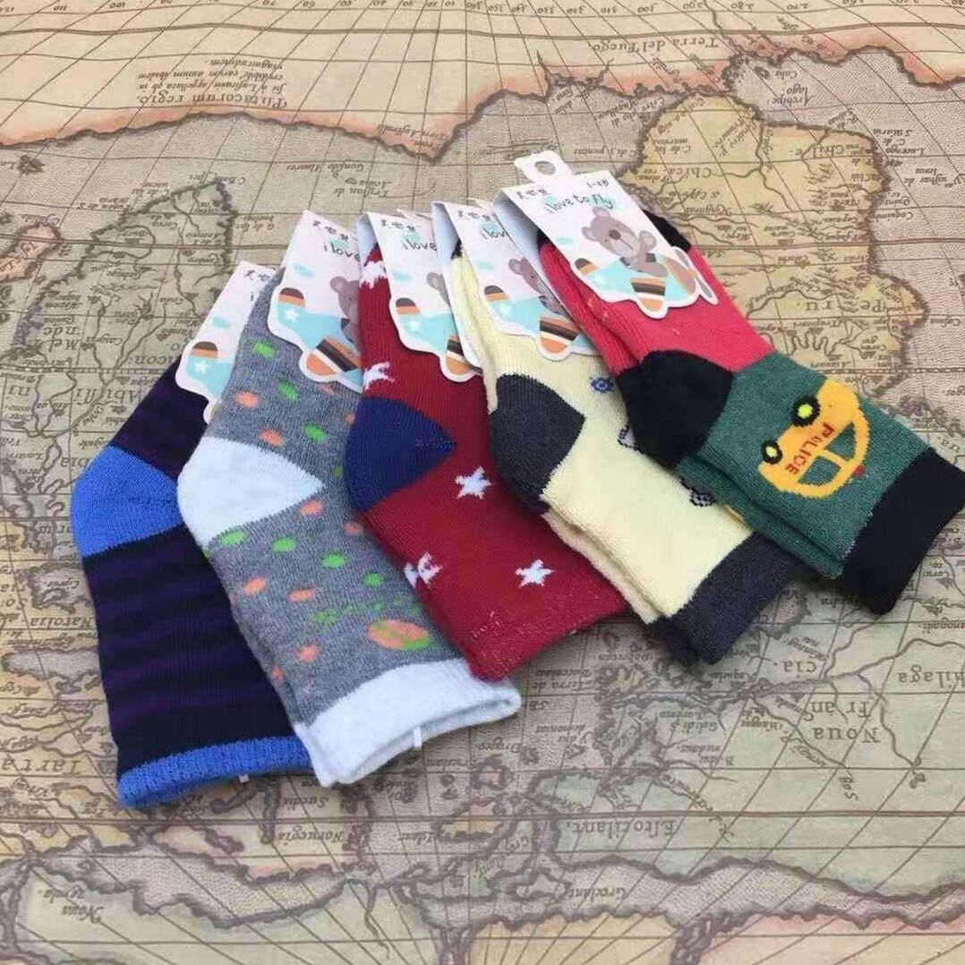 New cotton children's woollen stockings thickened with warm children's socks cartoon baby socks thumbnail