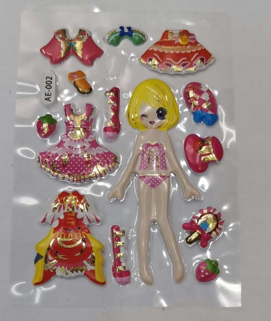 Twenty dress-up stickers details Picture