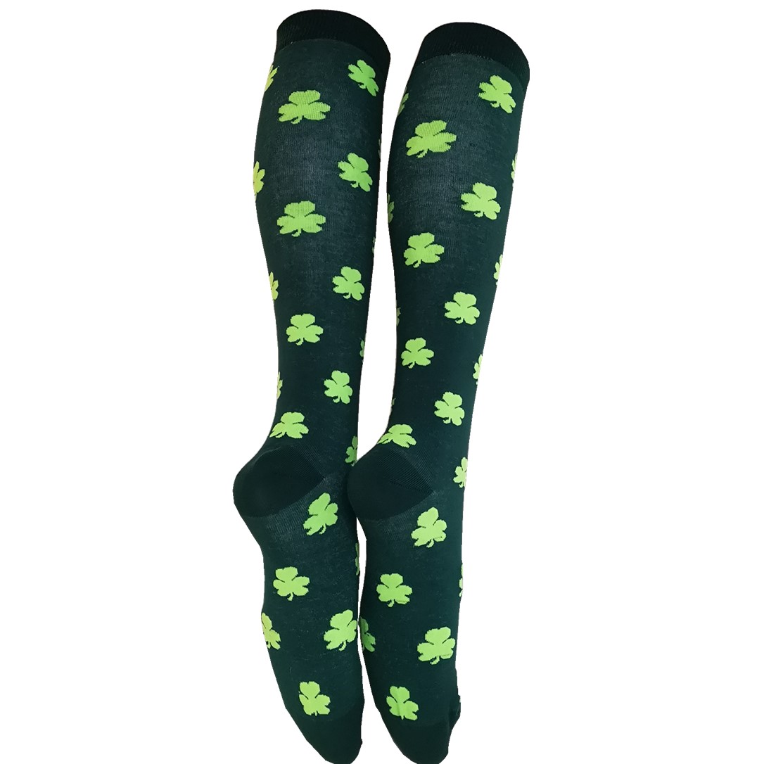 中筒袜/爱尔兰节白底实物图