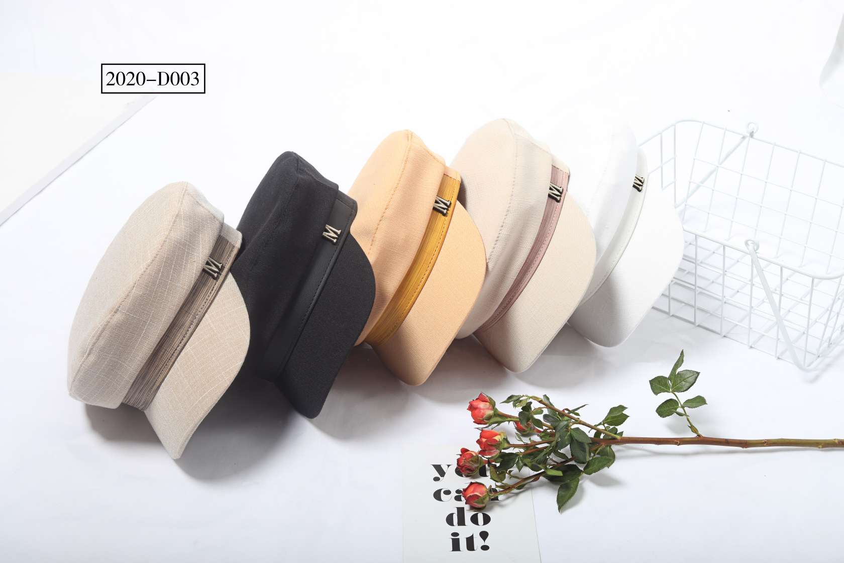 Korean version decorative military cap