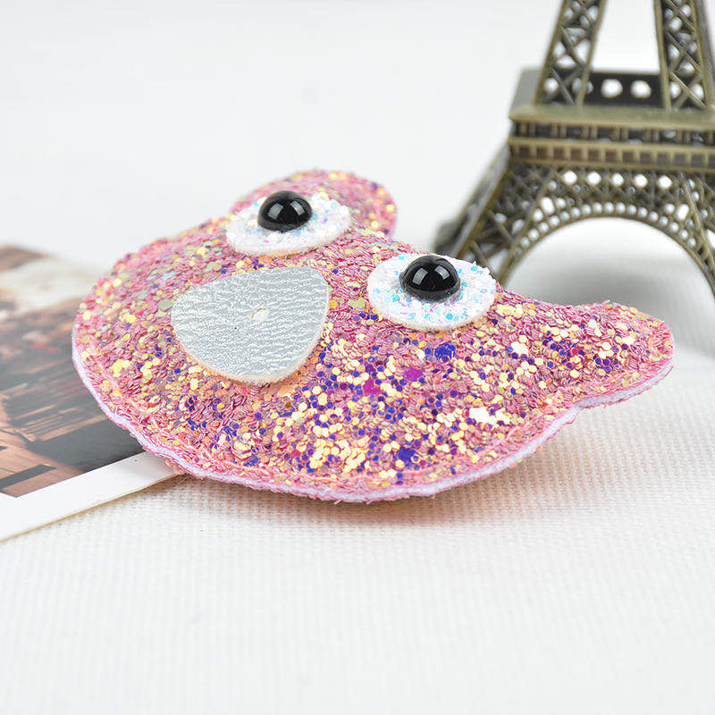 Venta caliente nuevo estilo lentejuelas ojos grandes lindo oso llavero colgante teléfono colgante accesorios accesorios venta al por mayor Specification image