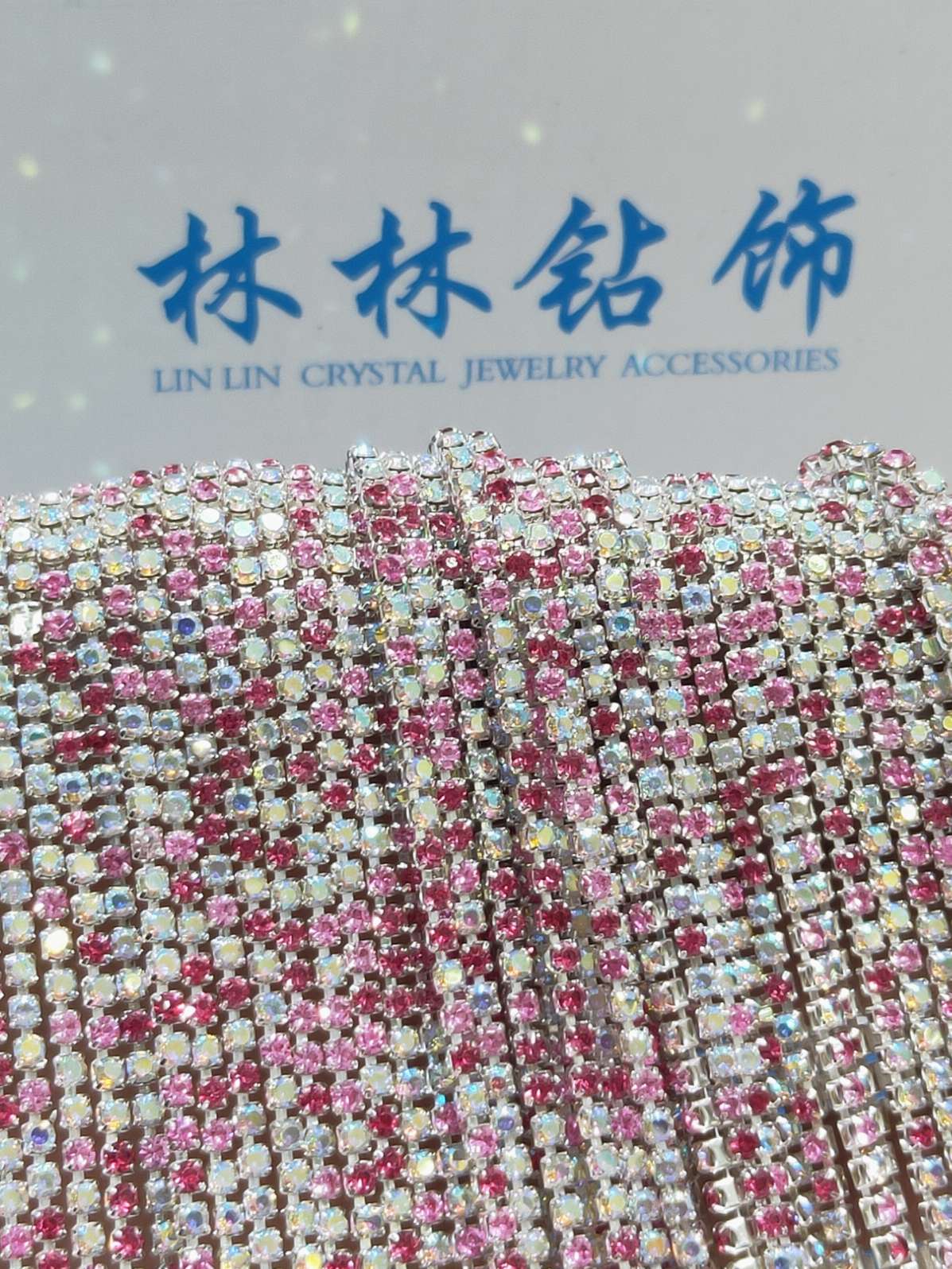 2.5 Dense diamond chain, water diamond, colored diamond chain, hair accessories, clothing accessories, mobile phone cases, DIY accessories