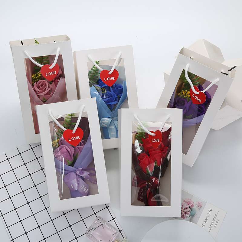 Teachers' Day and Valentine's Day gifts: Artificial flower soap, rose flowers, birthday and wedding promotions, Mother's Day hairo undefined