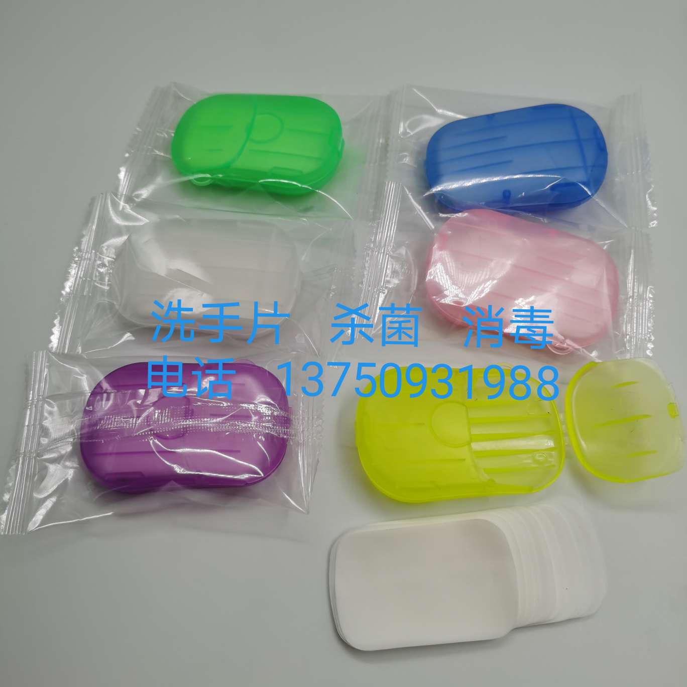 6 colors of soap flower hand sanitizers undefined