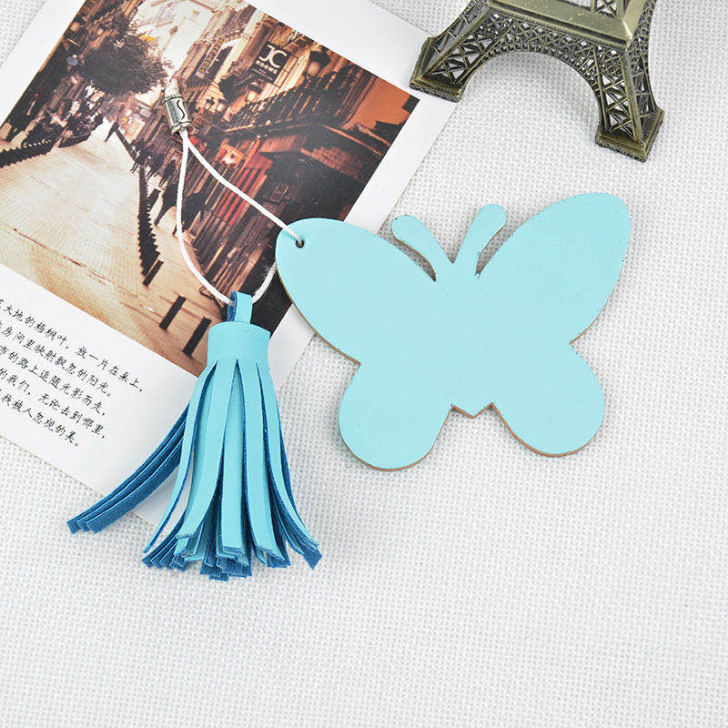 New tassel butterfly keychain, car keychain, solid color, oil-edge, personalized pendant accessory, factory direct sales Application Scenario