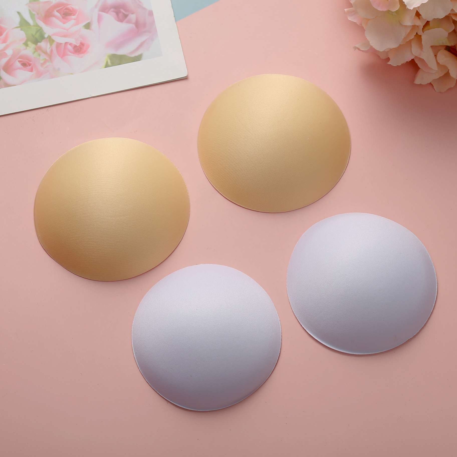 修边海绵圆杯文胸内衣瑜伽服泳衣海绵胸垫插片海绵罩杯