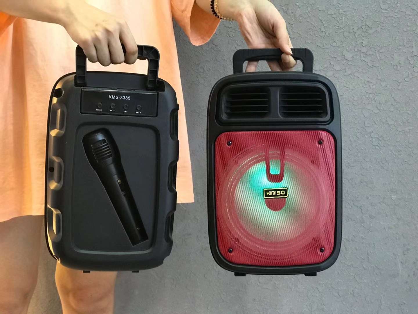 🌊KIMISO新款6.5寸上市👏👏
🆕款KMS-3383配有线🎤
产品尺寸：200*135*300mm
外箱尺详情图10