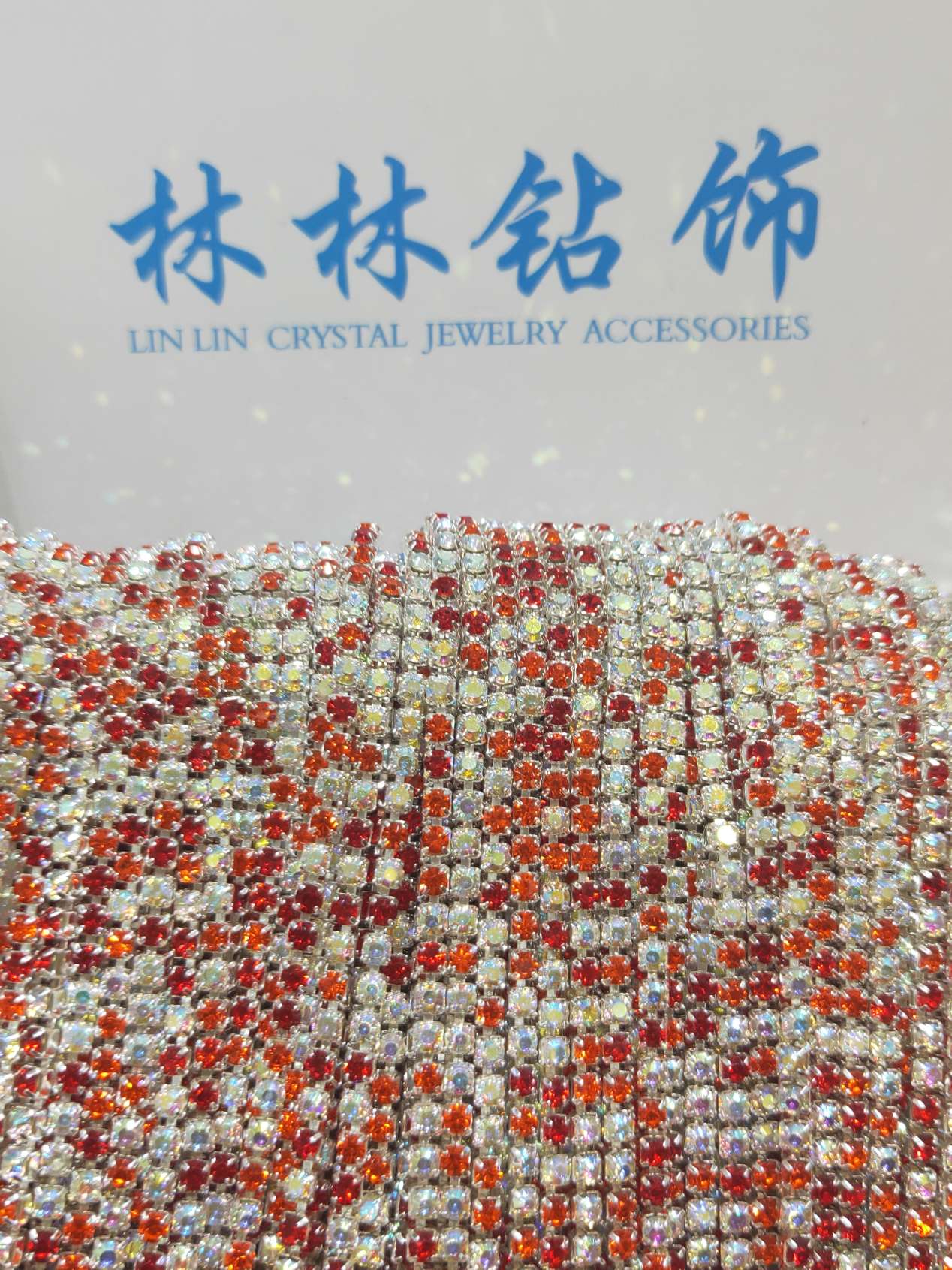 2.8 Fine diamond chain rhinestone mixed color hair accessories, clothing accessories, mobile phone cases DIY accessories