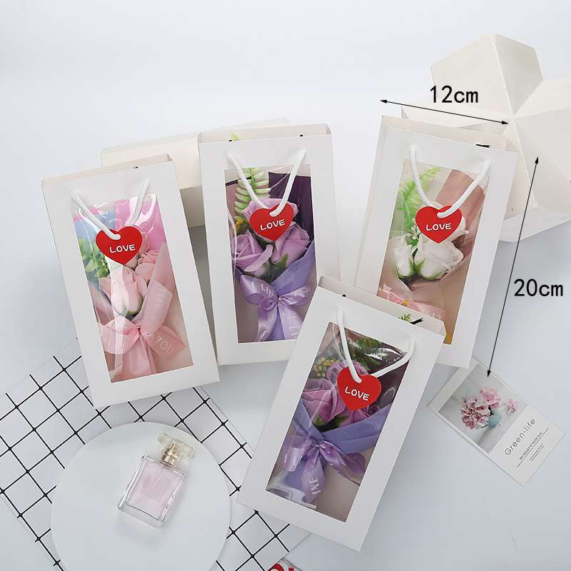 Teachers' Day and Valentine's Day gifts: Artificial flower soap, rose flowers, birthday and wedding promotions, Mother's Day hairo undefined