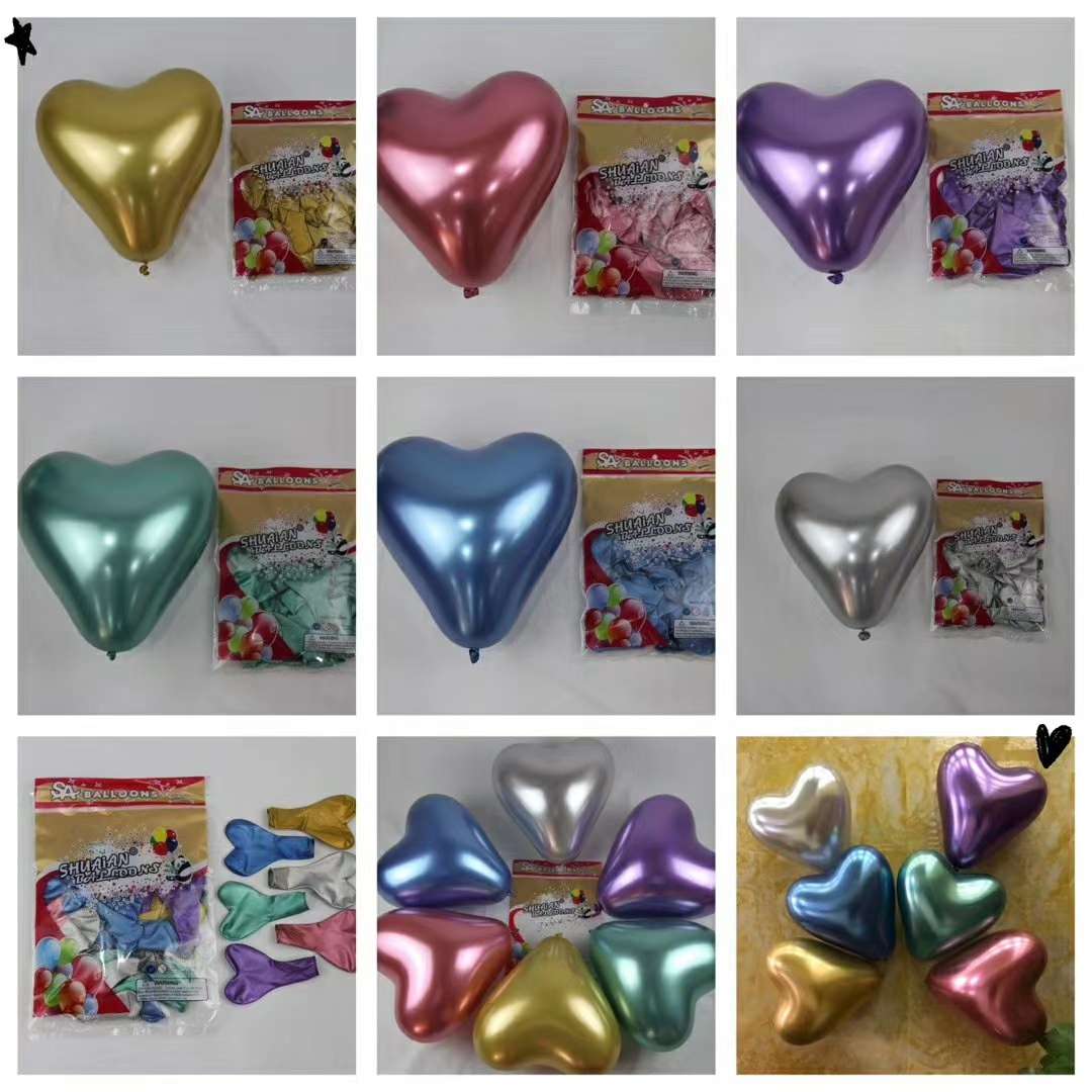 2.2-gram heart-shaped metal balloon