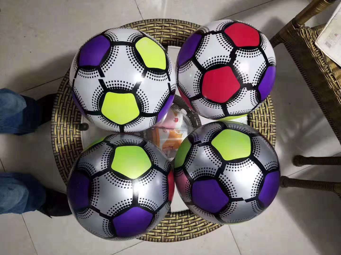 Hot style children's glistening ball custom 9 "belt with a variety of orange ball with classic glistening football undefined