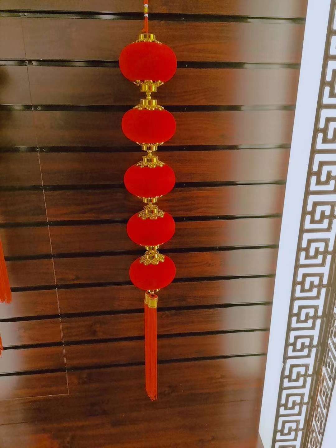 小号纯色印花灯笼