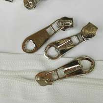 5. Nylon hollowed-out single side heart-shaped zipper head cases and bags for home textile general purpose