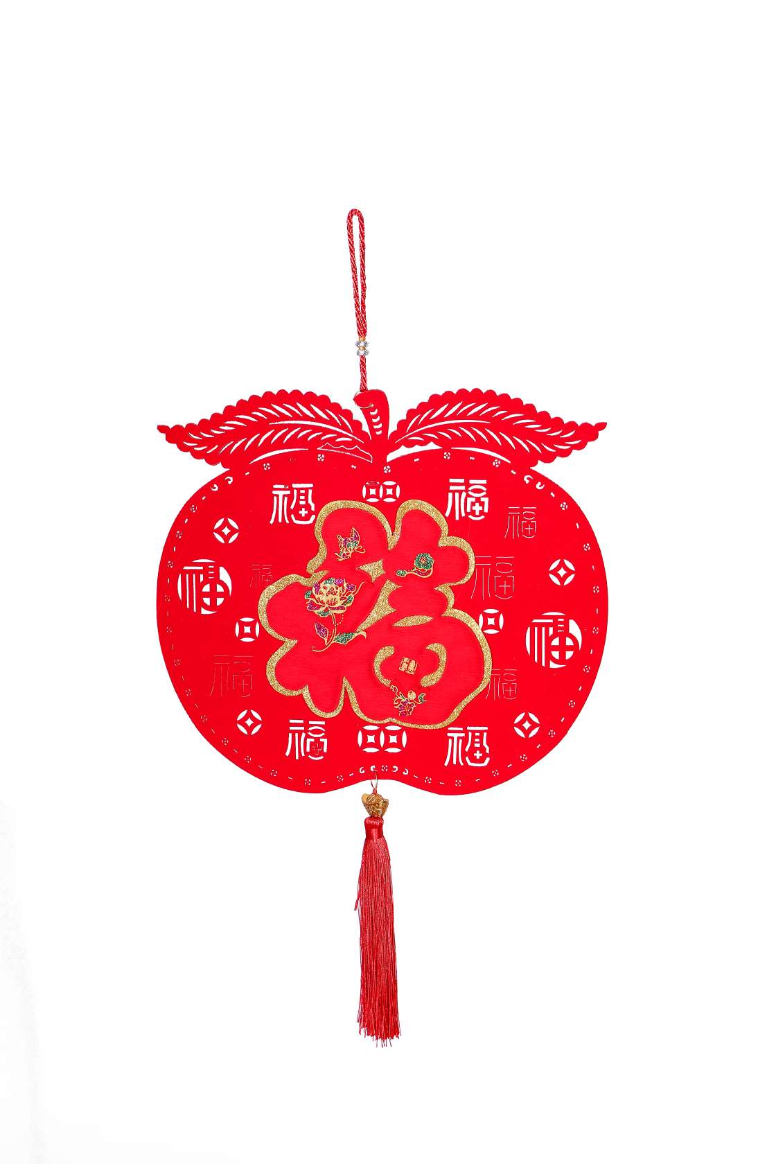 王政结艺红福挂件  居家挂饰40